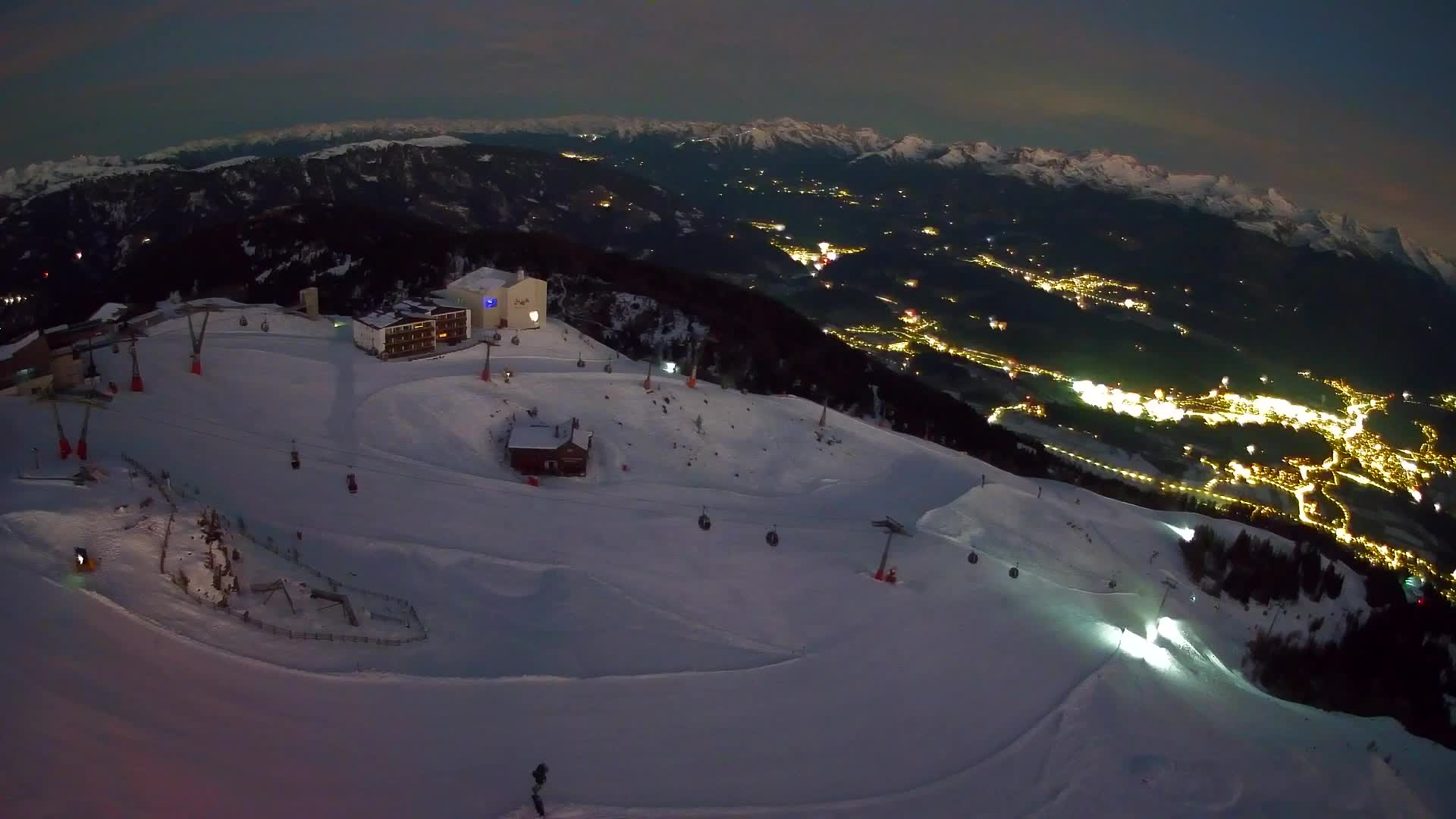 Kronplatz peak Ski resort | view to Bruneck