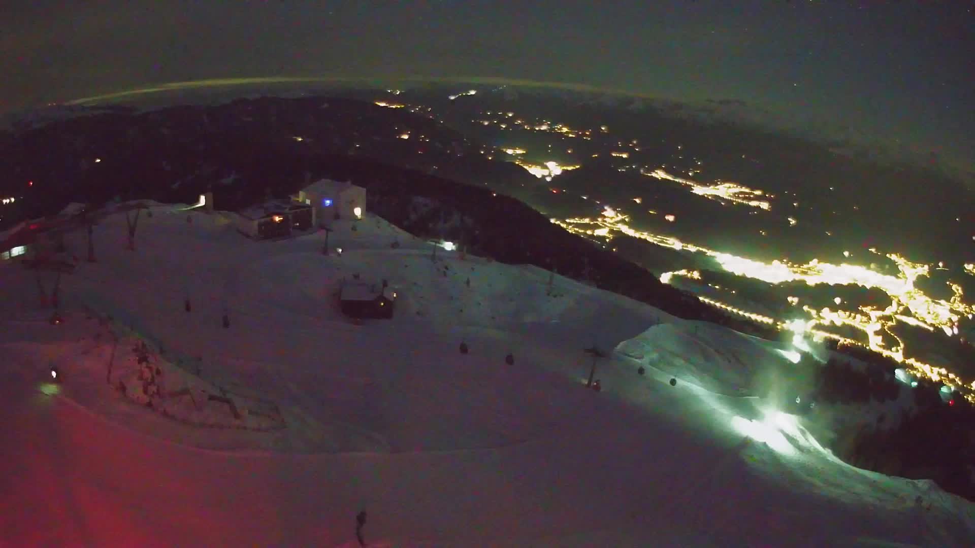 Station de ski Kronplatz sommet | vue sur Brunico