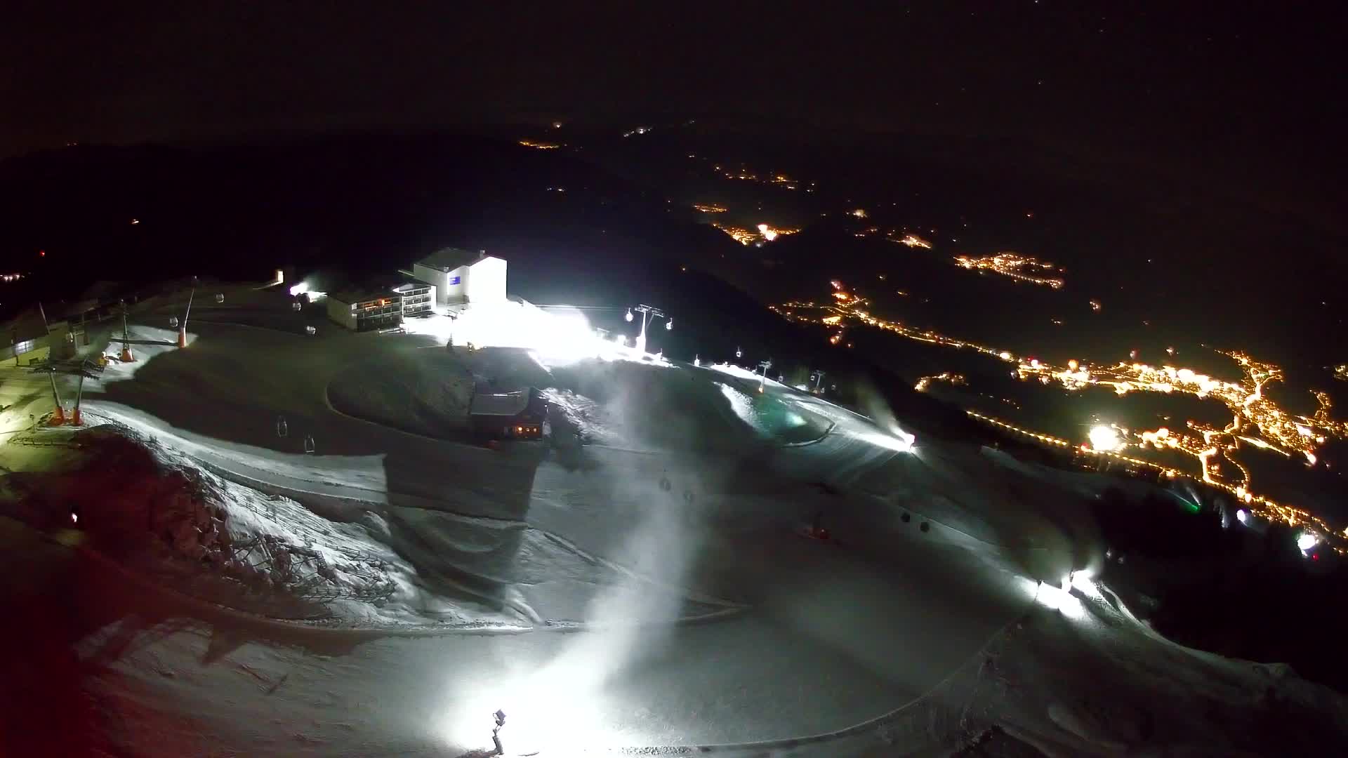 Skigebiet Kronplatz Gipfel | Blick auf Bruneck