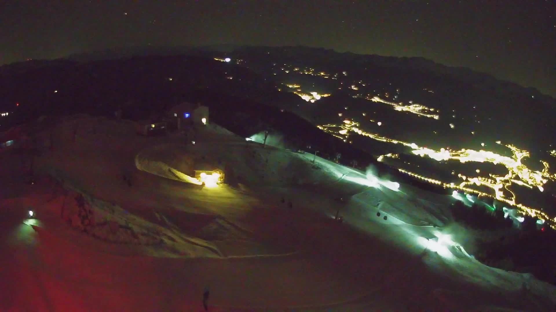 Skigebiet Kronplatz Gipfel | Blick auf Bruneck