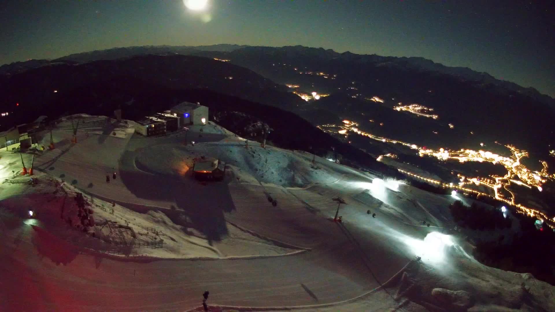 Kronplatz peak Ski resort | view to Bruneck