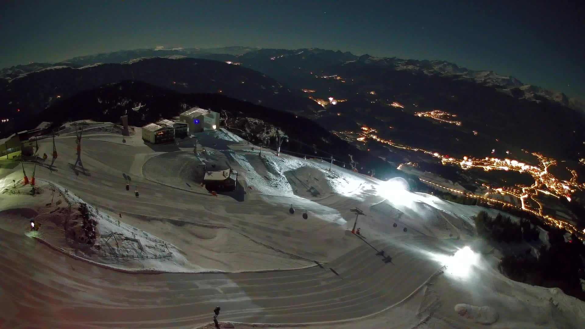 Station de ski Kronplatz sommet | vue sur Brunico