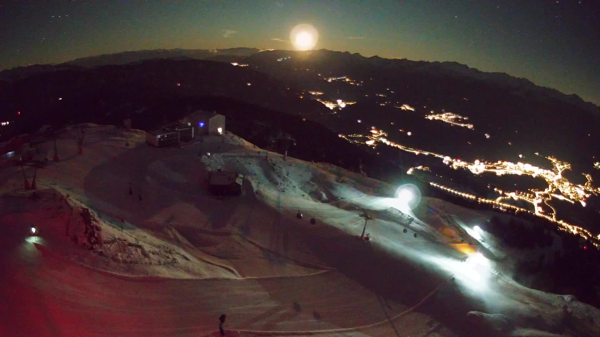 Kronplatz peak Ski resort | view to Bruneck