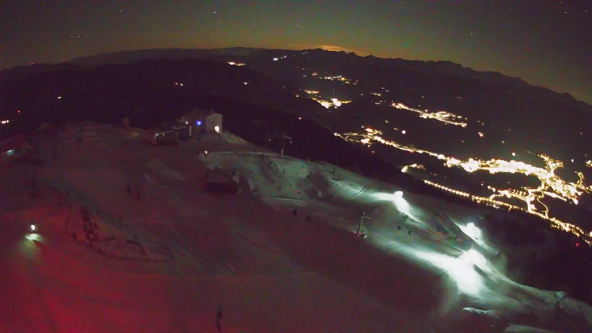 Skigebiet Kronplatz Gipfel | Blick auf Bruneck