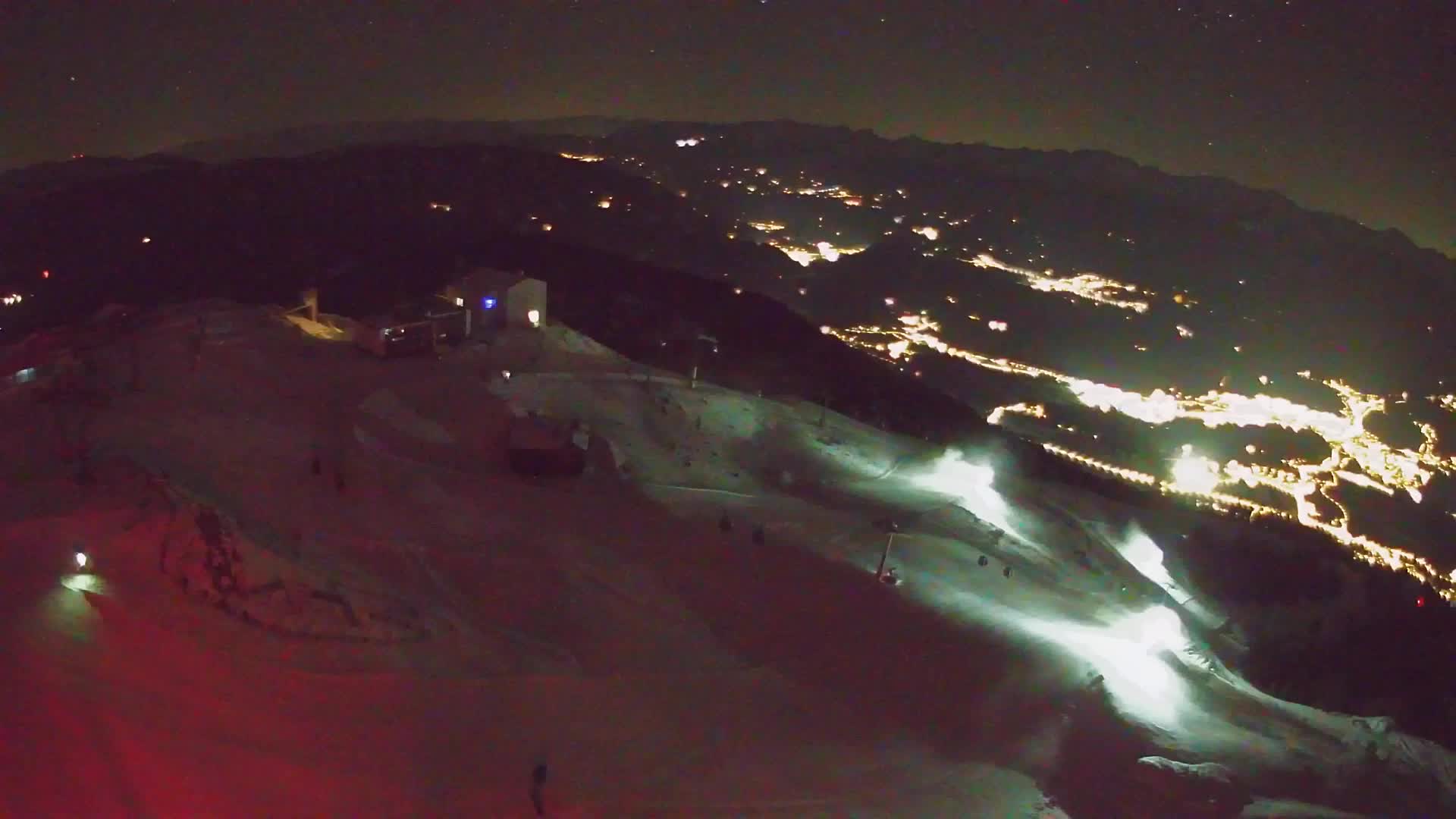 Skigebiet Kronplatz Gipfel | Blick auf Bruneck