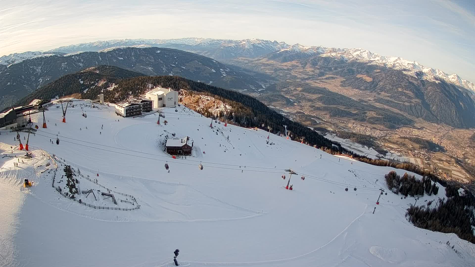 Kronplatz peak Ski resort | view to Bruneck