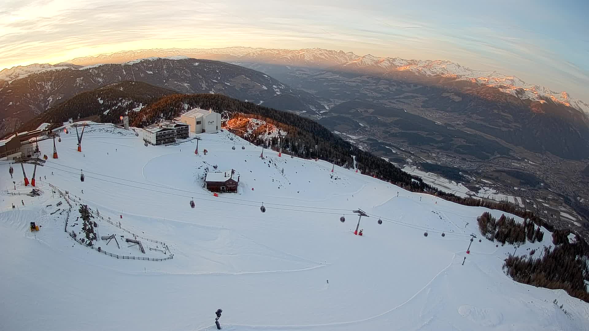 Kronplatz peak Ski resort | view to Bruneck