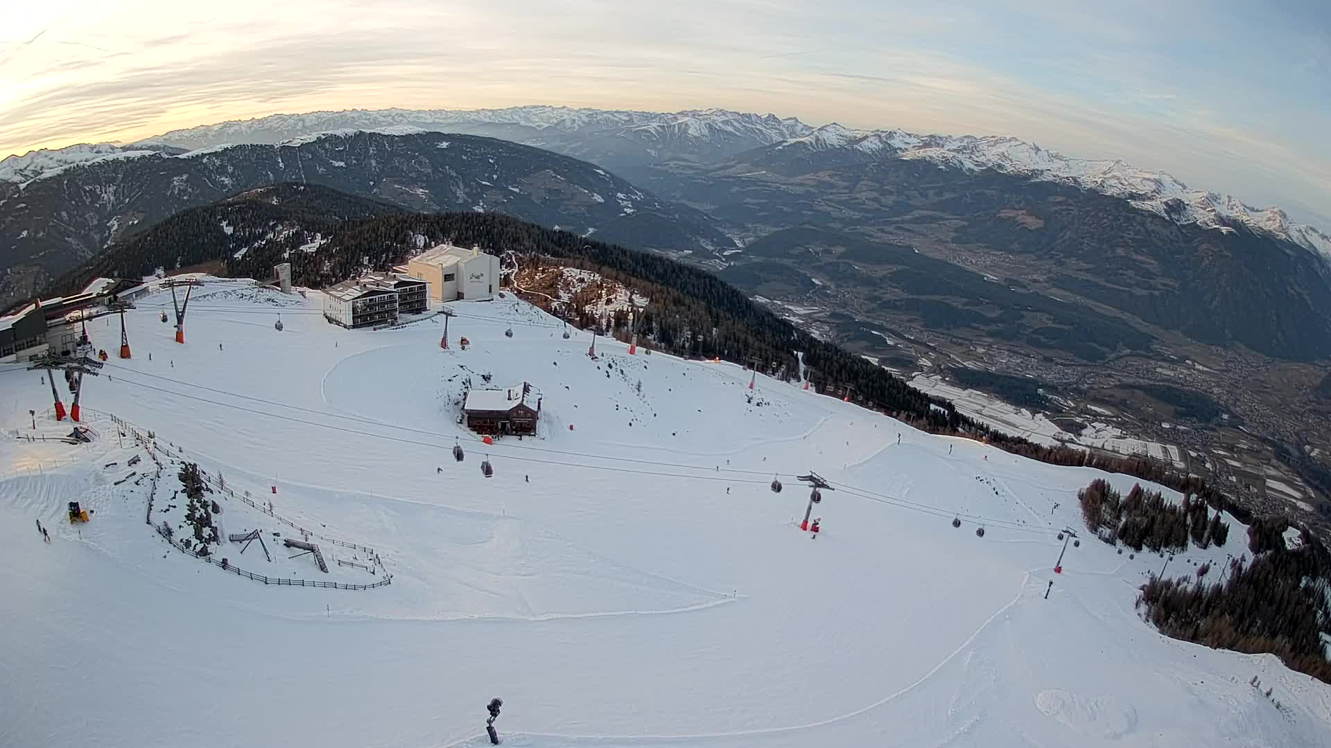 Kronplatz peak Ski resort | view to Bruneck