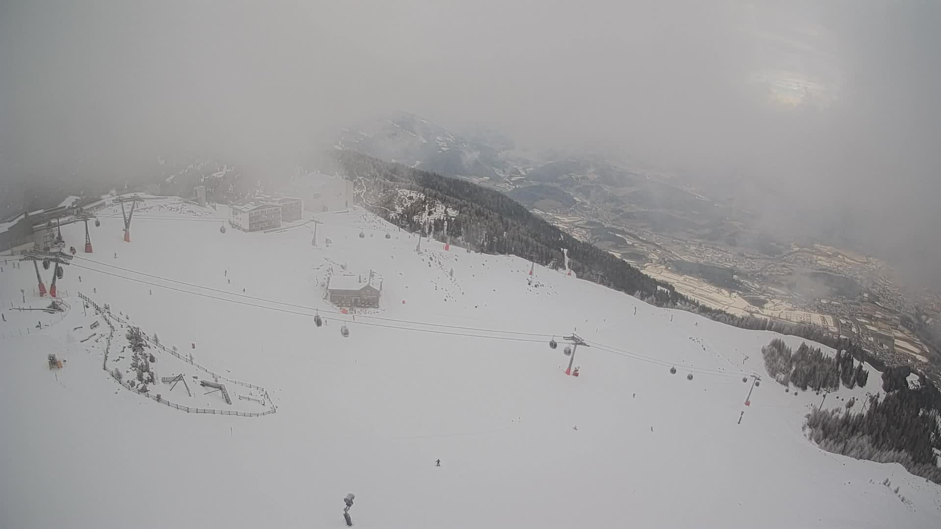 Kronplatz peak Ski resort | view to Bruneck