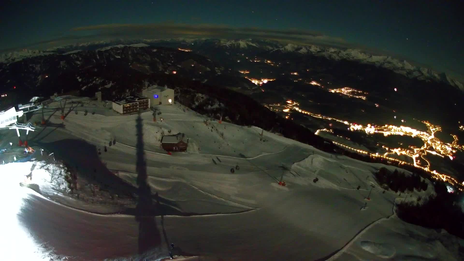 Skigebiet Kronplatz Gipfel | Blick auf Bruneck