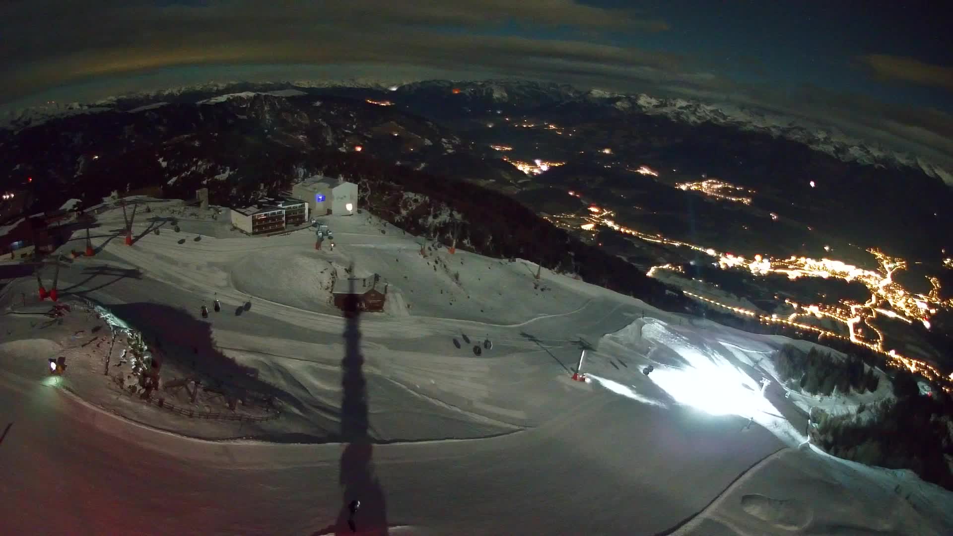 Skigebiet Kronplatz Gipfel | Blick auf Bruneck