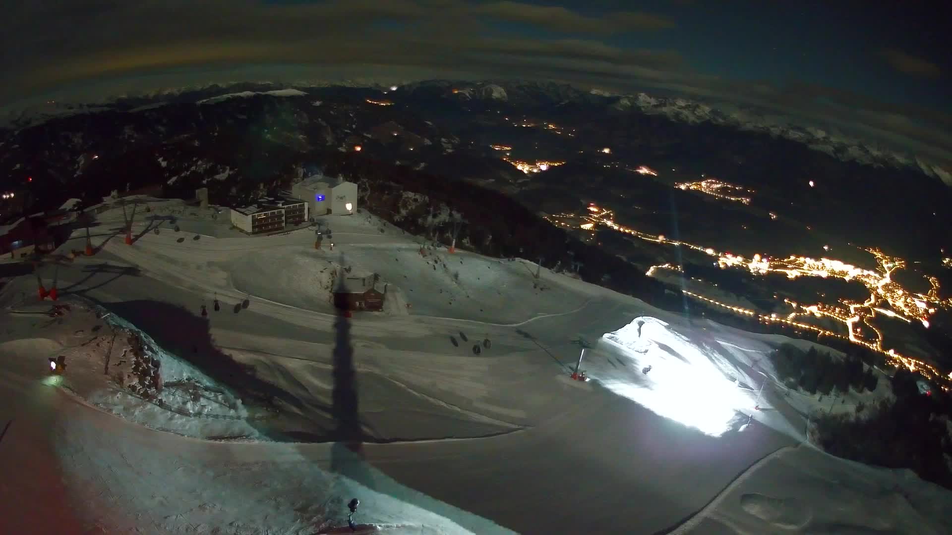 Station de ski Kronplatz sommet | vue sur Brunico