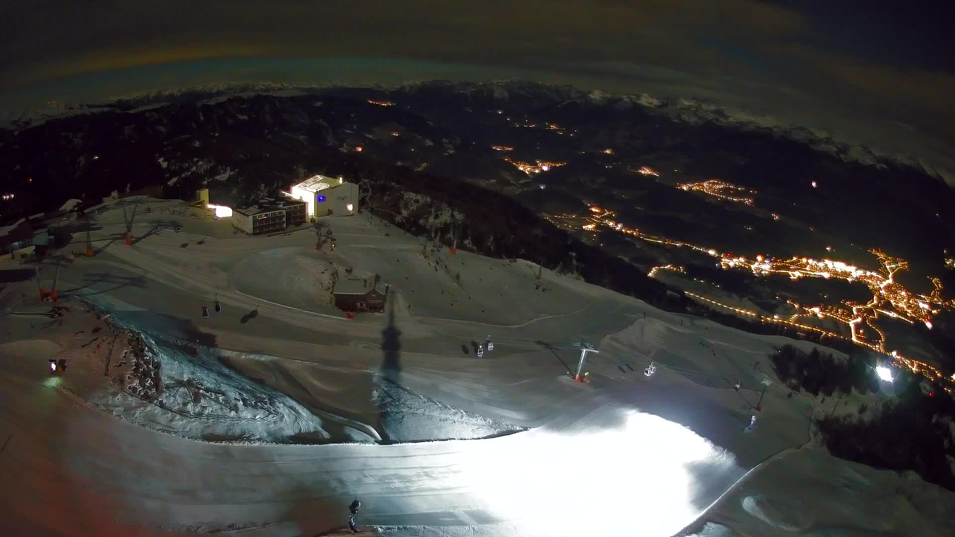 Skigebiet Kronplatz Gipfel | Blick auf Bruneck