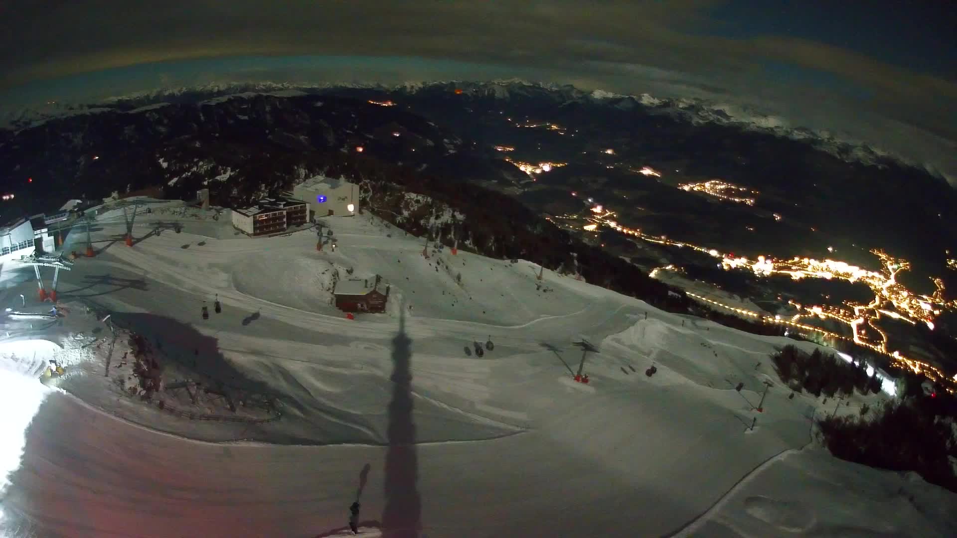 Station de ski Kronplatz sommet | vue sur Brunico
