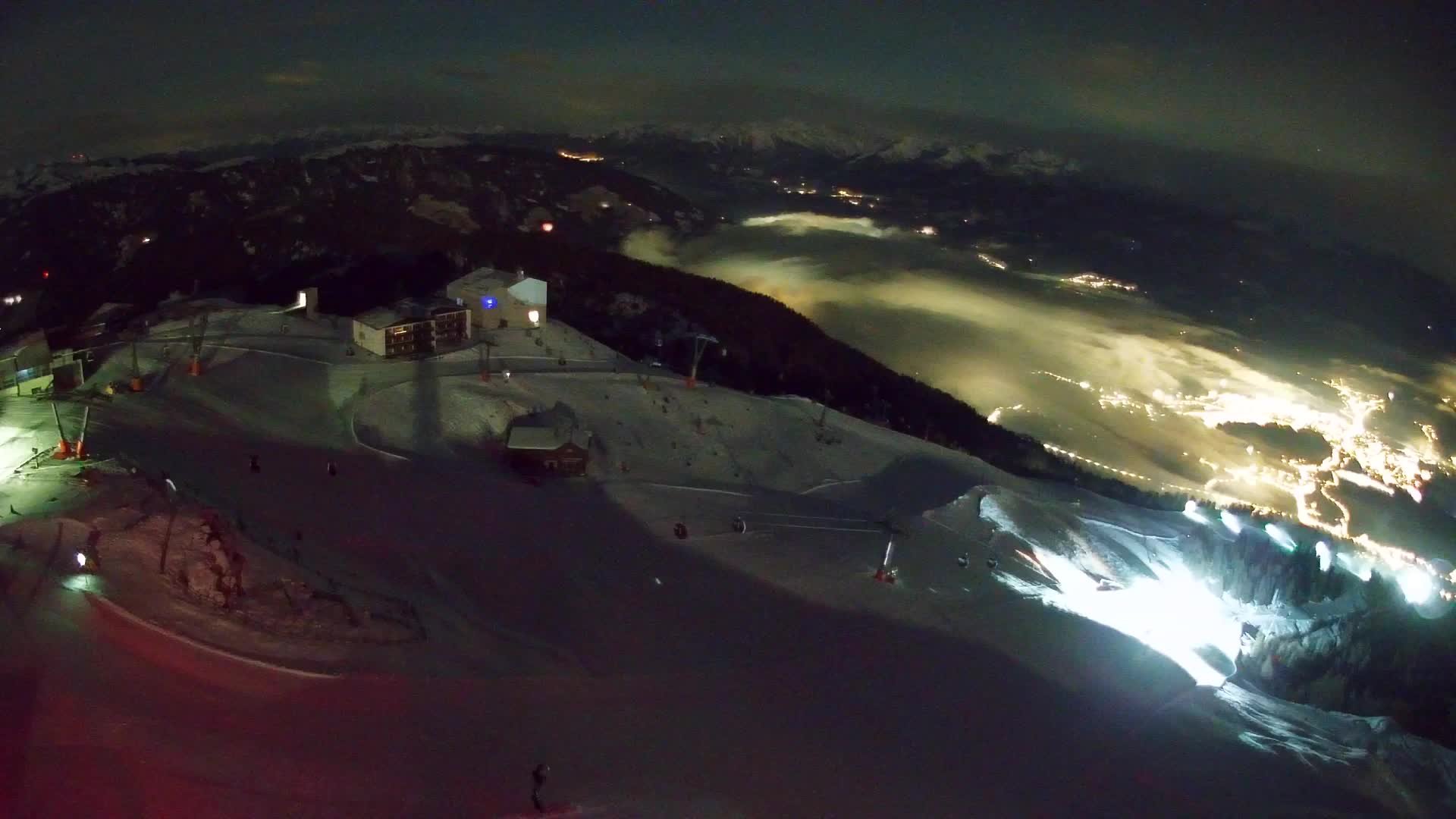 Kronplatz peak Ski resort | view to Bruneck