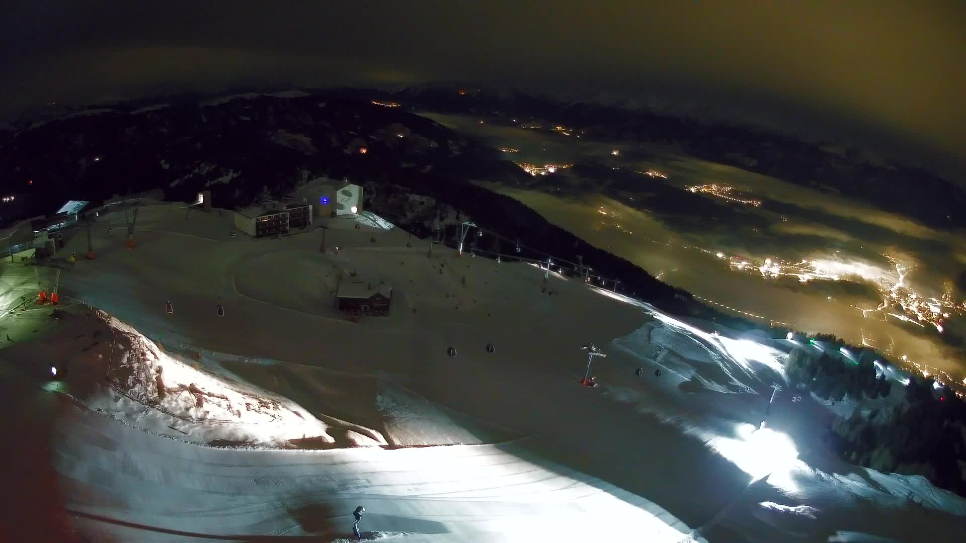 Skigebiet Kronplatz Gipfel | Blick auf Bruneck