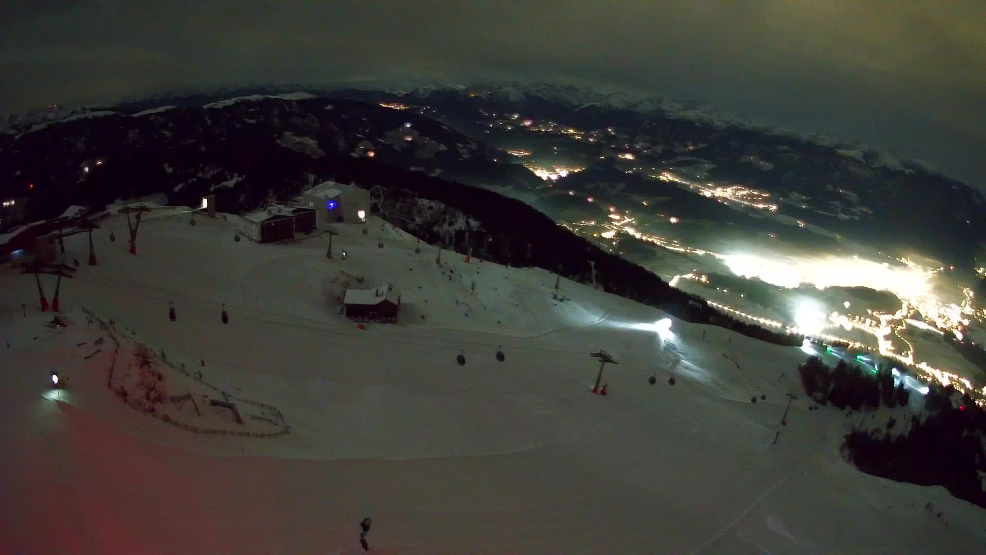 Station de ski Kronplatz sommet | vue sur Brunico