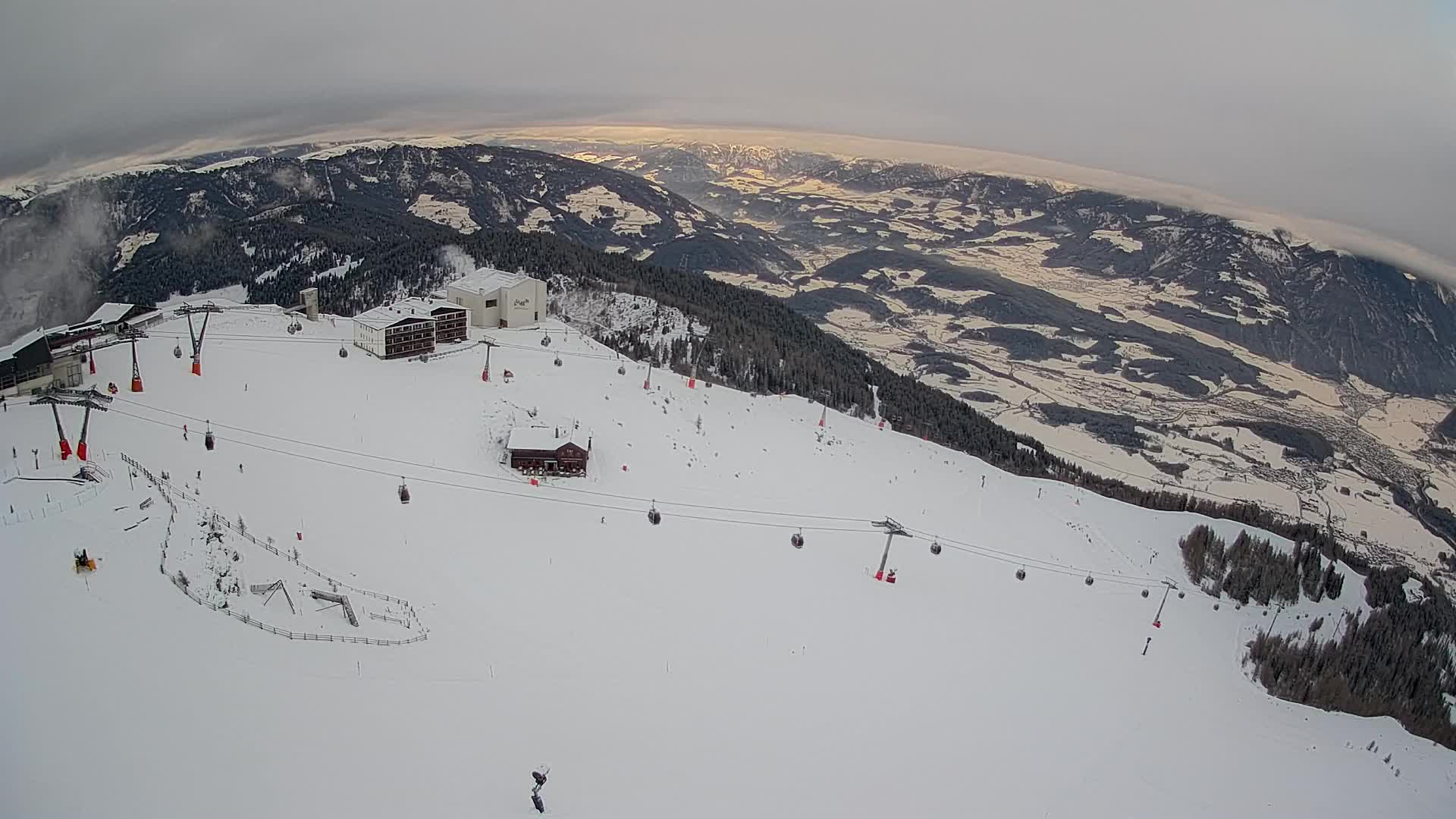Kronplatz peak Ski resort | view to Bruneck