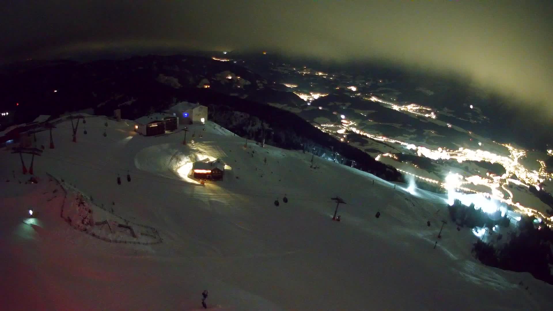 Station de ski Kronplatz sommet | vue sur Brunico