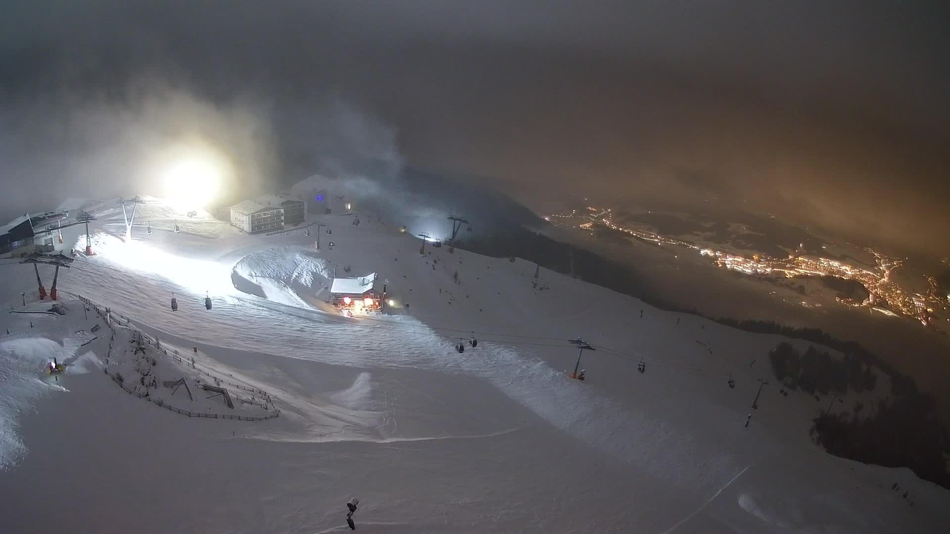 Station de ski Kronplatz sommet | vue sur Brunico