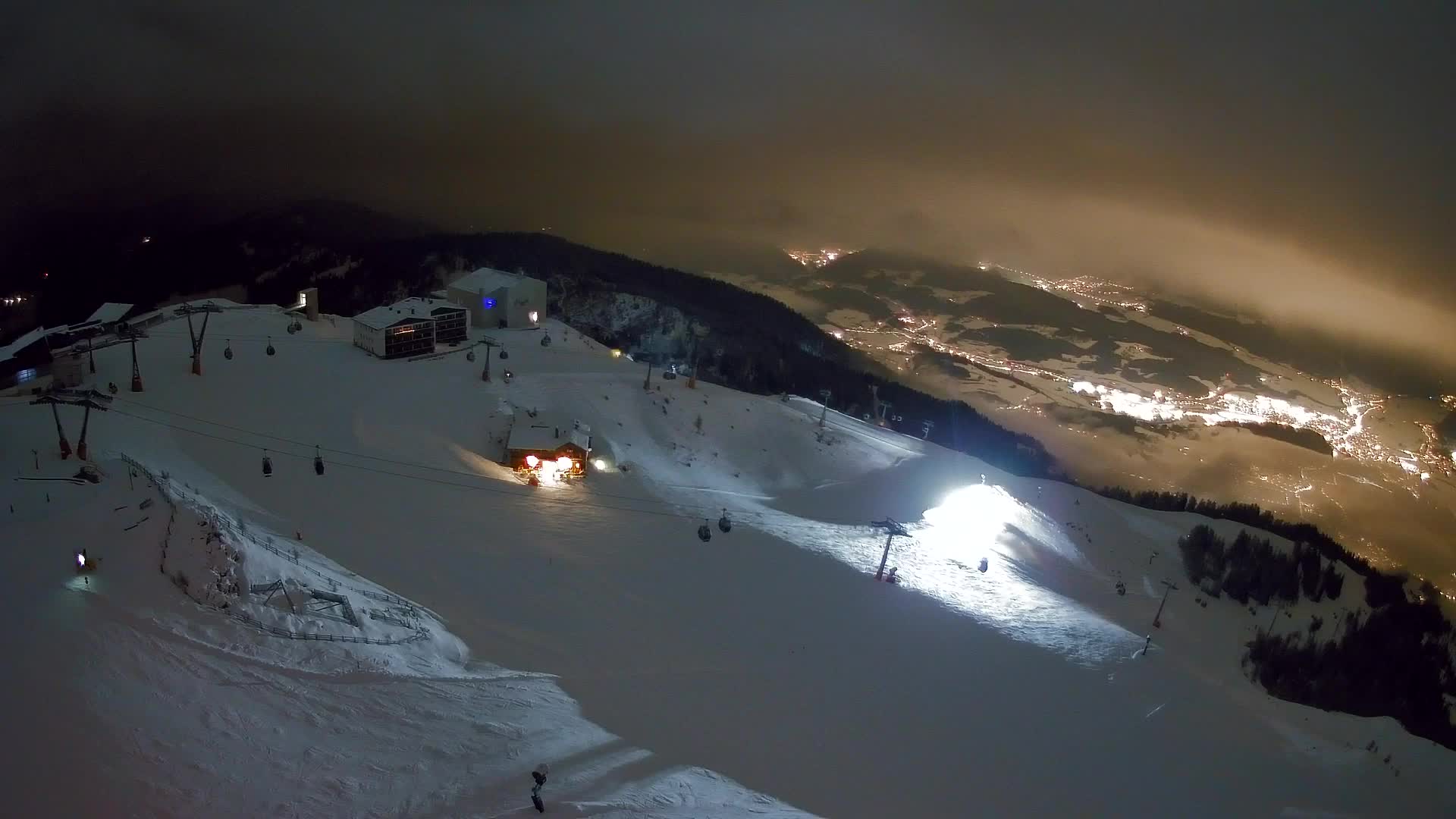 Station de ski Kronplatz sommet | vue sur Brunico