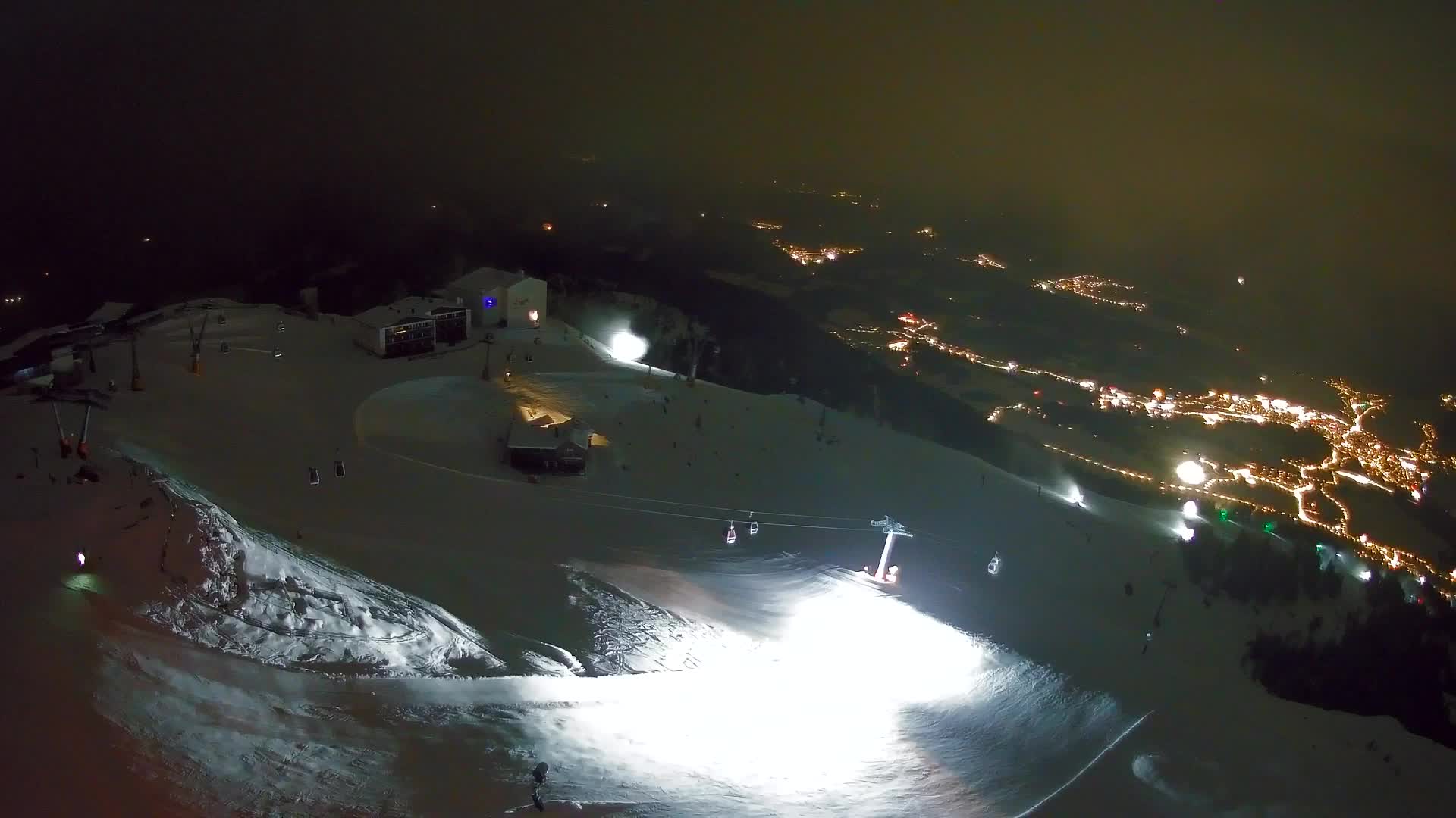Skigebiet Kronplatz Gipfel | Blick auf Bruneck