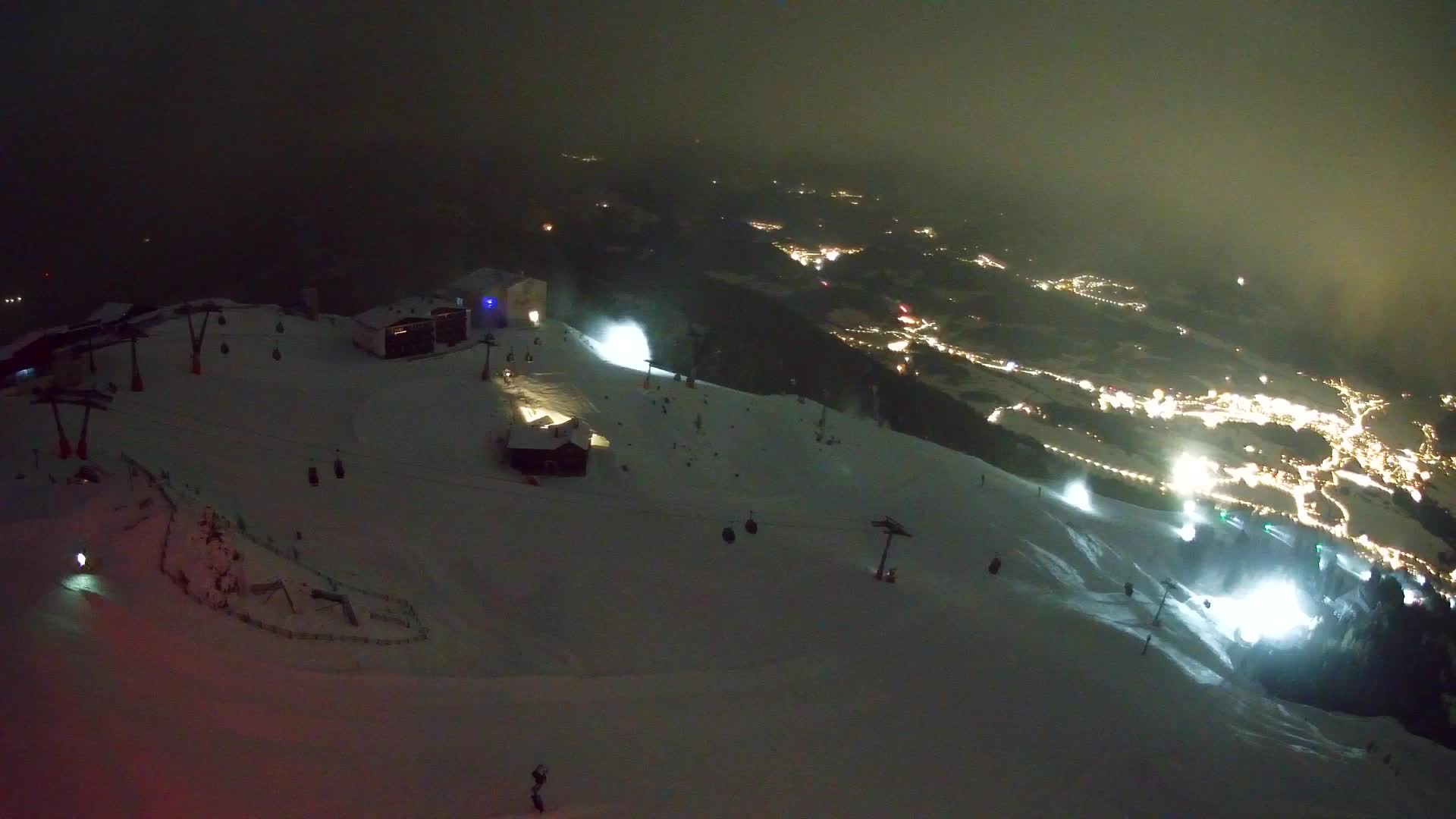 Station de ski Kronplatz sommet | vue sur Brunico