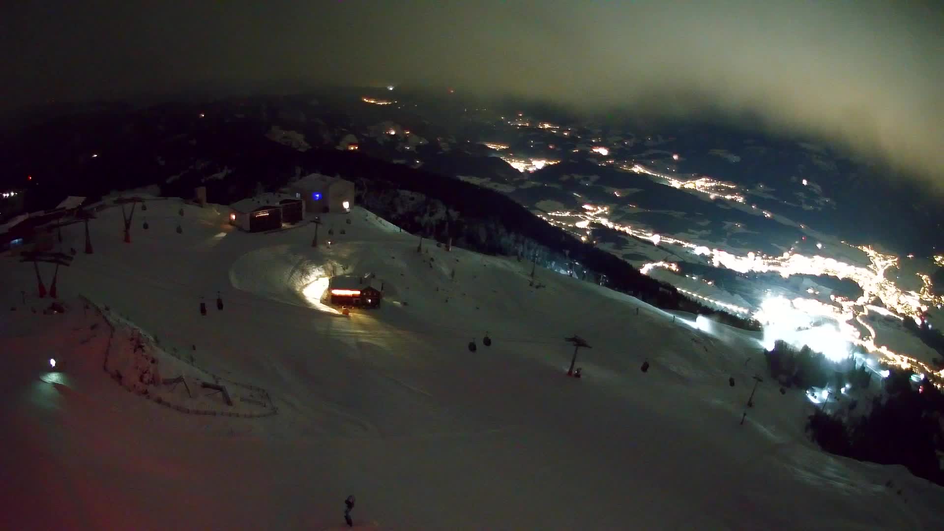 Station de ski Kronplatz sommet | vue sur Brunico