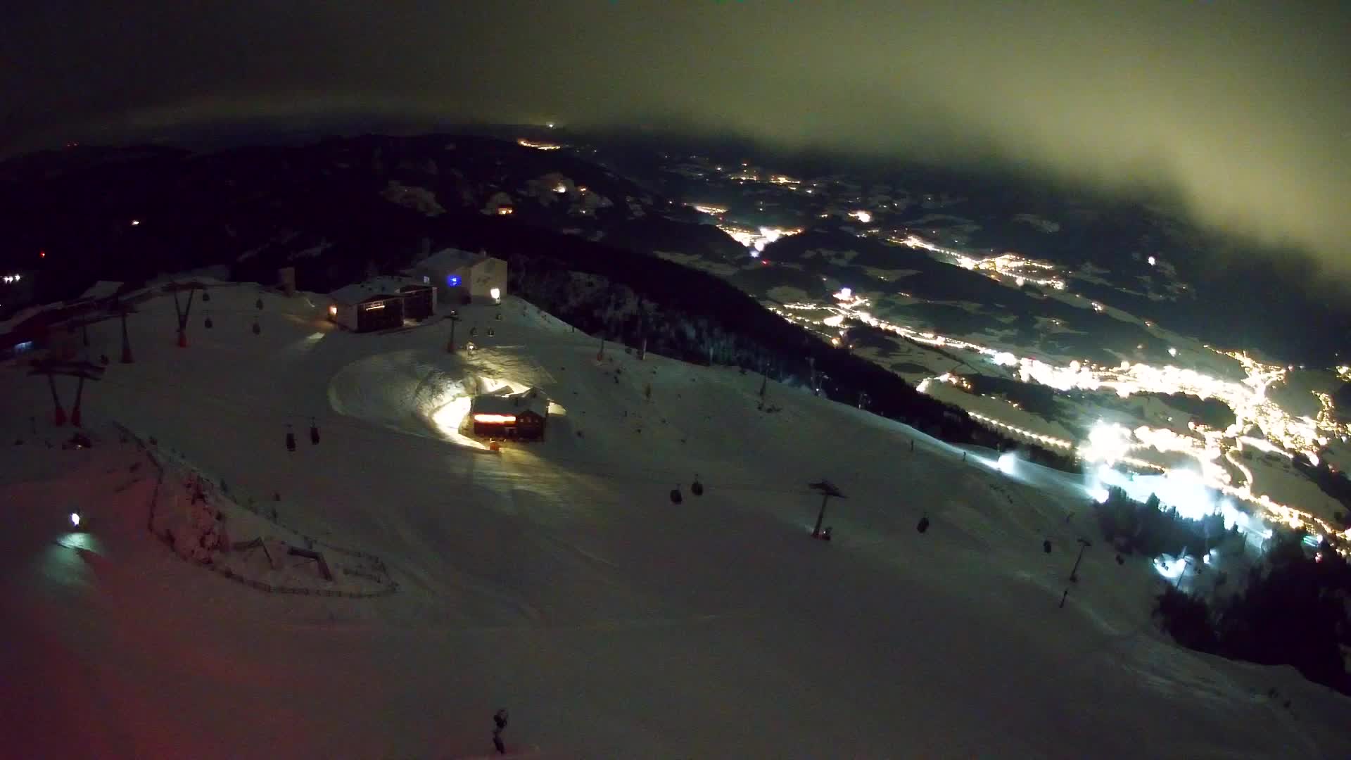 Station de ski Kronplatz sommet | vue sur Brunico