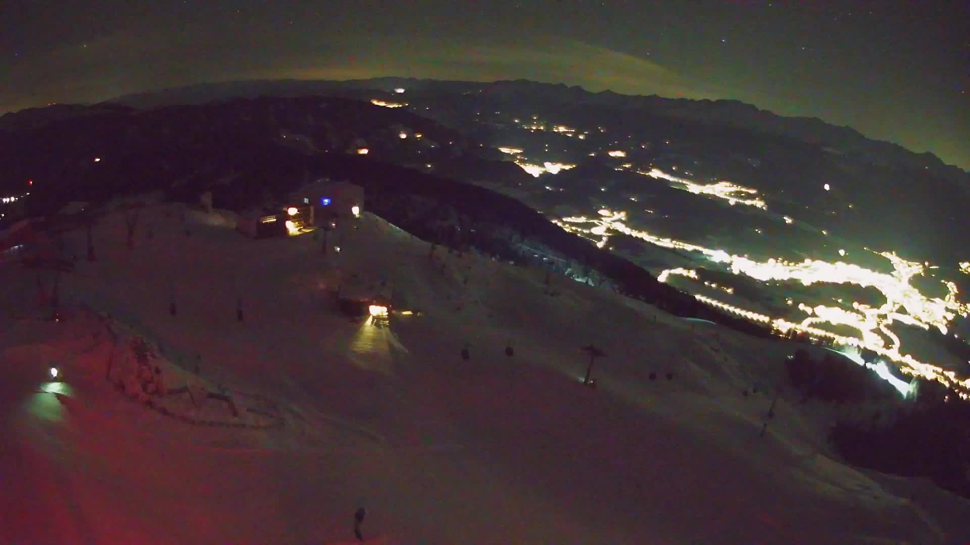 Station de ski Kronplatz sommet | vue sur Brunico