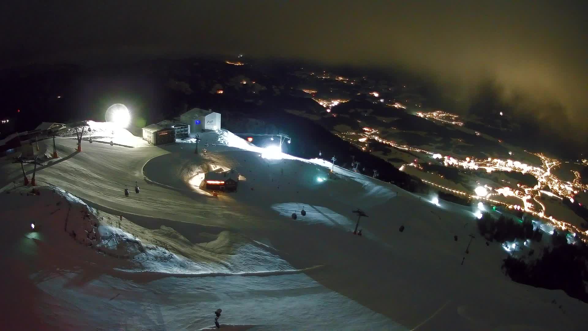 Station de ski Kronplatz sommet | vue sur Brunico