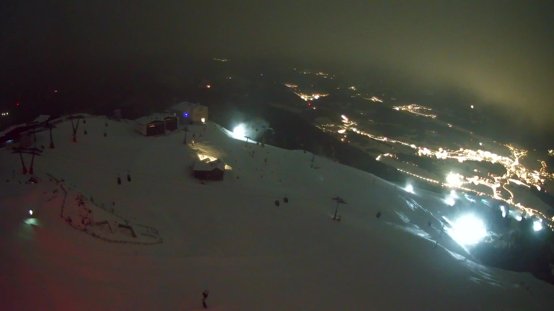 Skigebiet Kronplatz Gipfel | Blick auf Bruneck