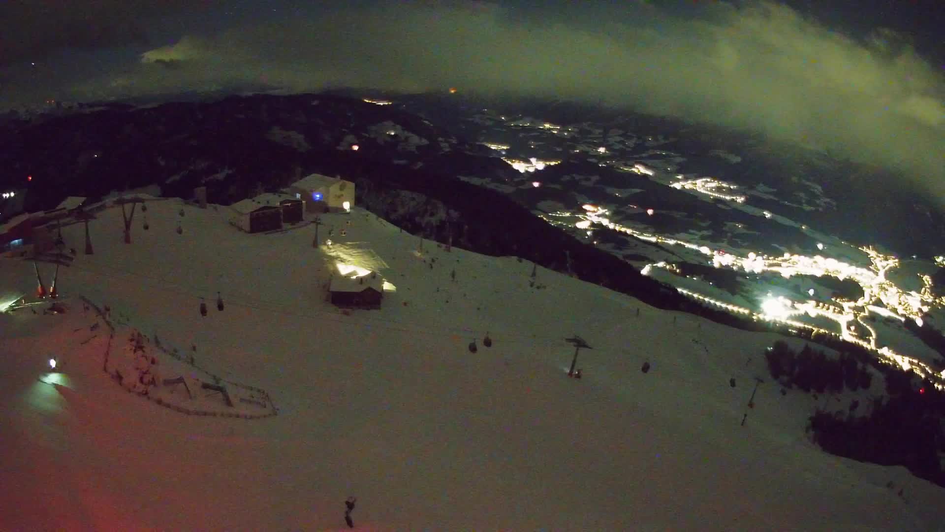 Station de ski Kronplatz sommet | vue sur Brunico