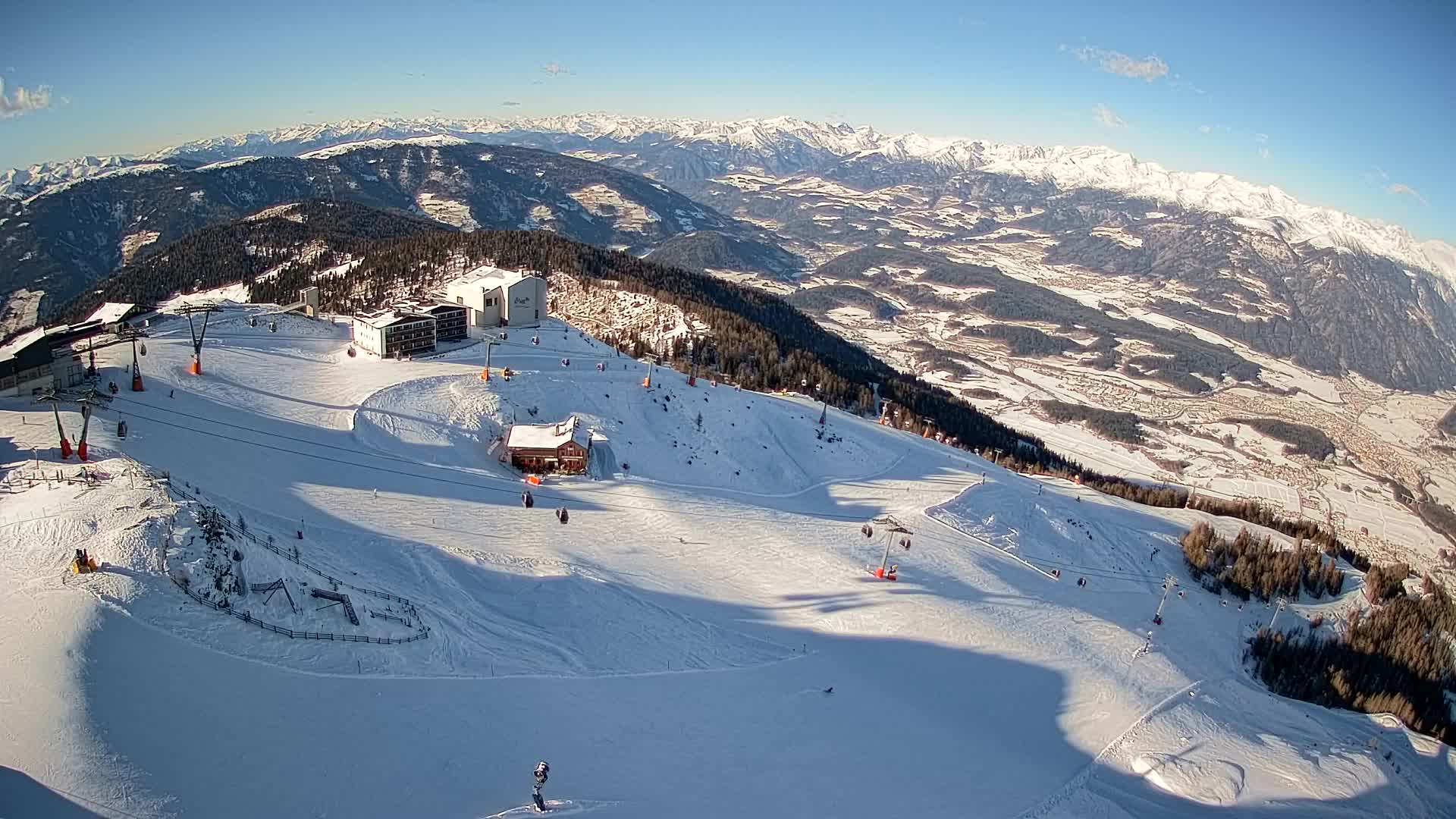 Kronplatz peak Ski resort | view to Bruneck