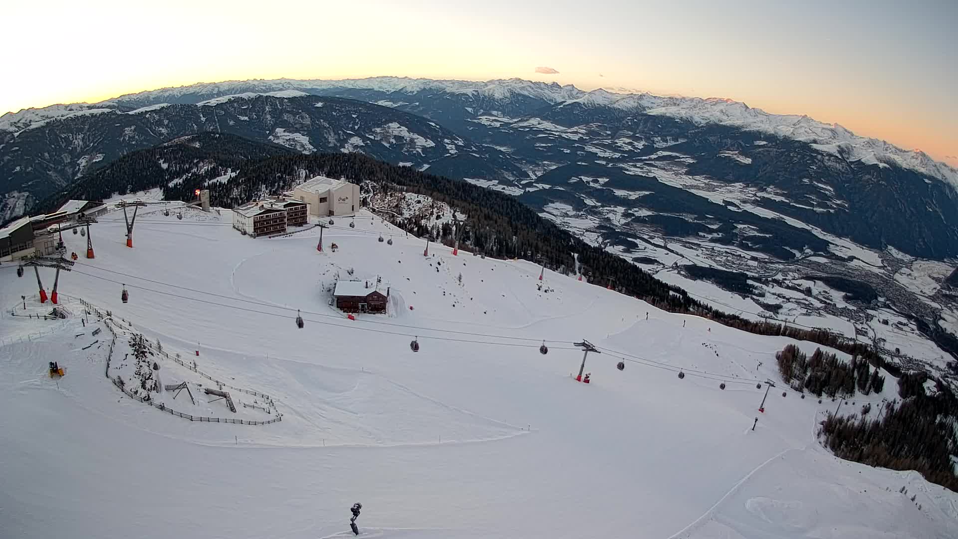 Kronplatz peak Ski resort | view to Bruneck