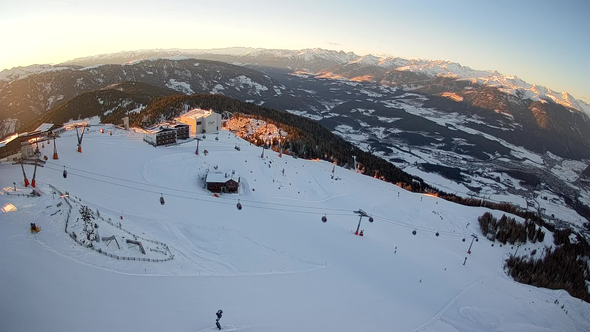 Kronplatz peak Ski resort | view to Bruneck