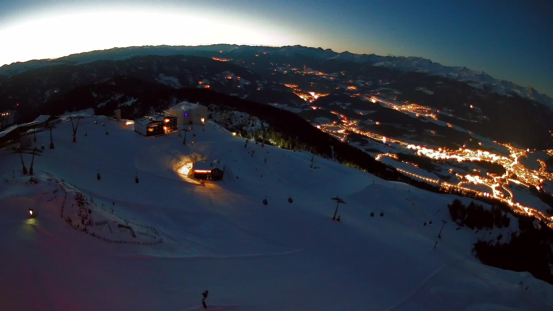 Smučišče Kronplatz – vrh | pogled na Bruneck
