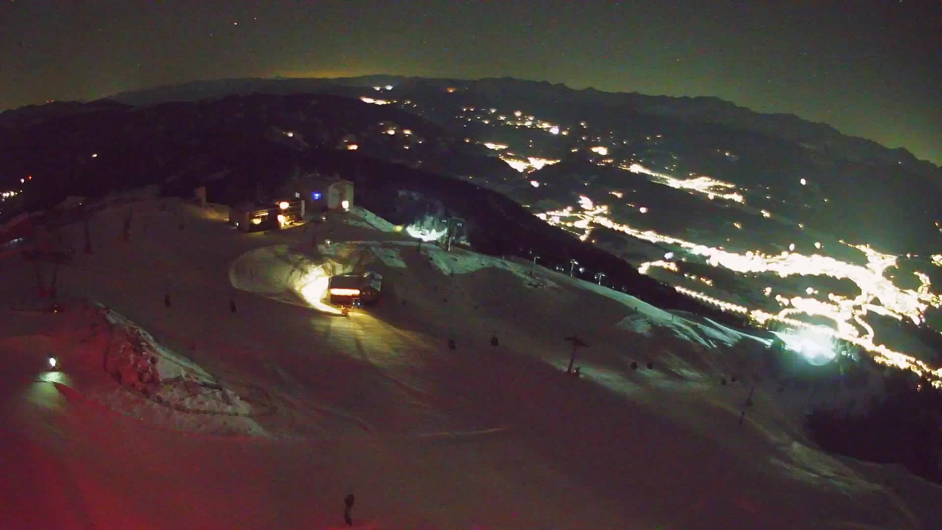 Station de ski Kronplatz sommet | vue sur Brunico