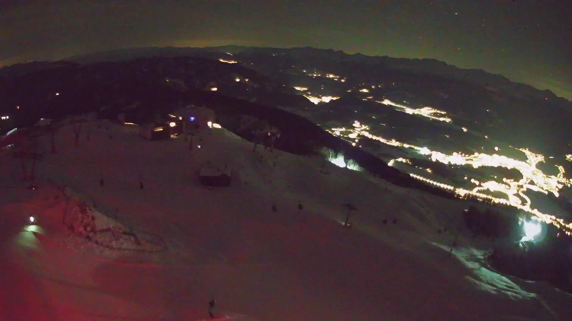 Station de ski Kronplatz sommet | vue sur Brunico