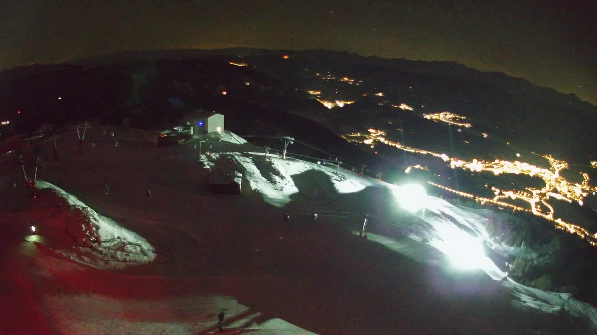 Station de ski Kronplatz sommet | vue sur Brunico