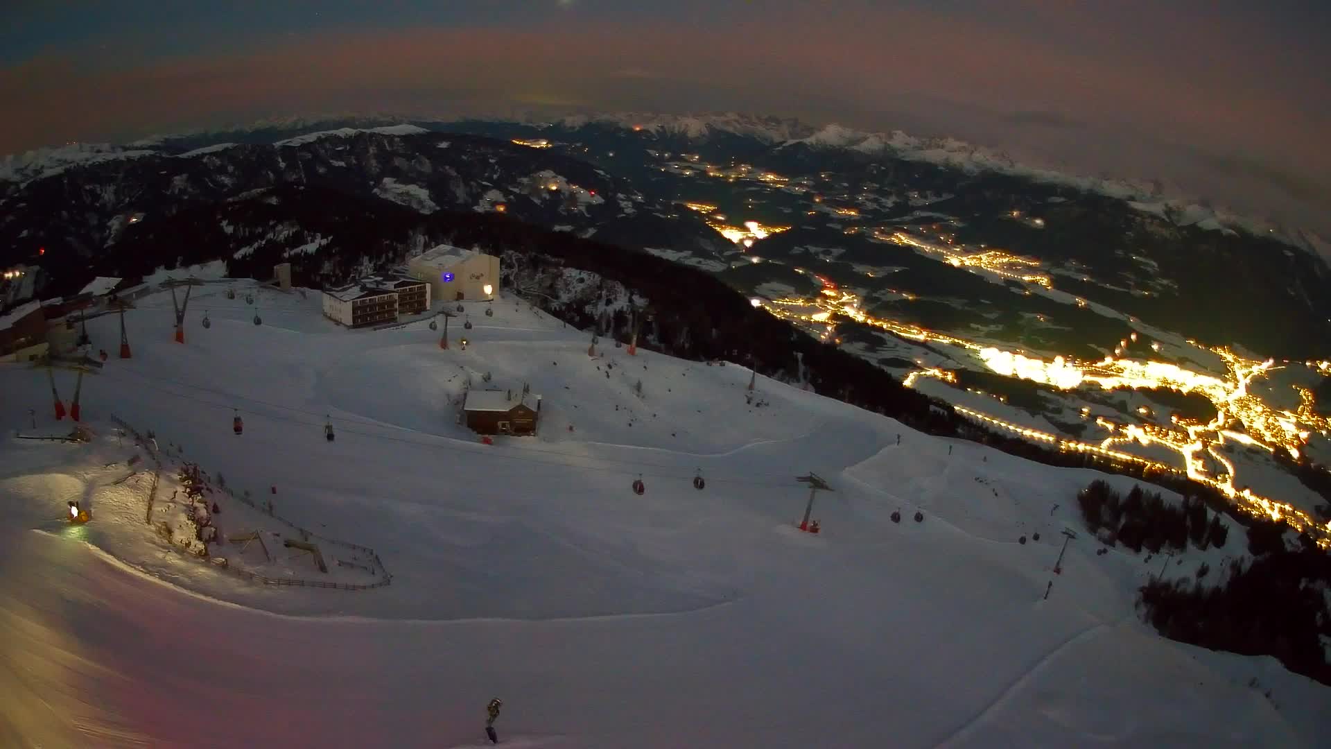 Kronplatz peak Ski resort | view to Bruneck