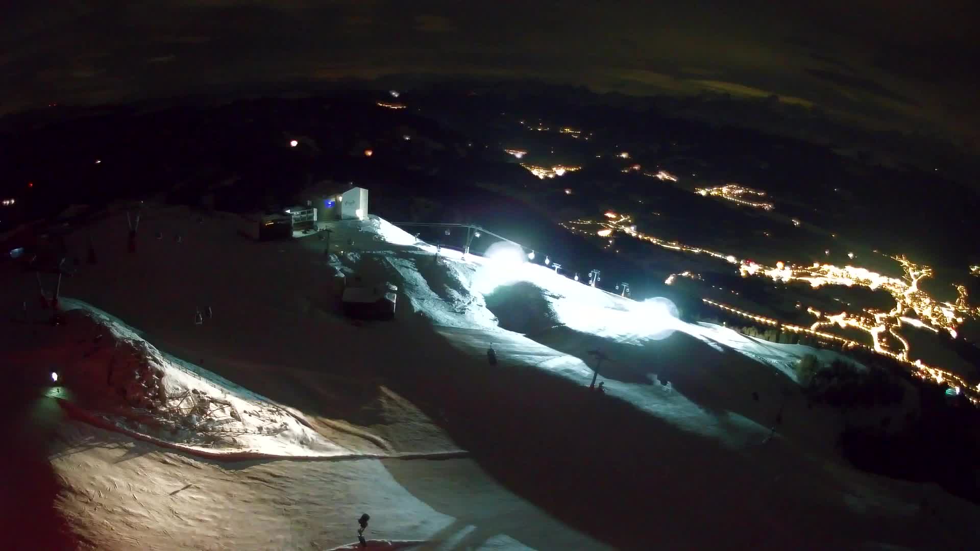 Skigebiet Kronplatz Gipfel | Blick auf Bruneck