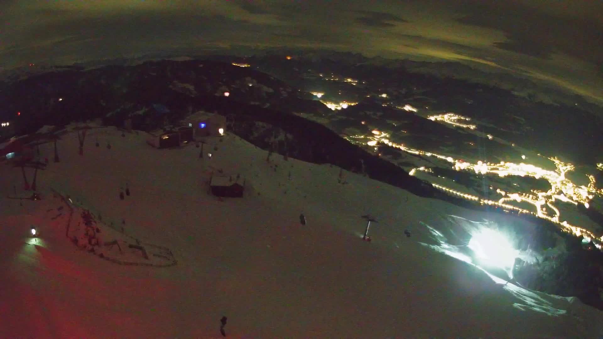 Station de ski Kronplatz sommet | vue sur Brunico