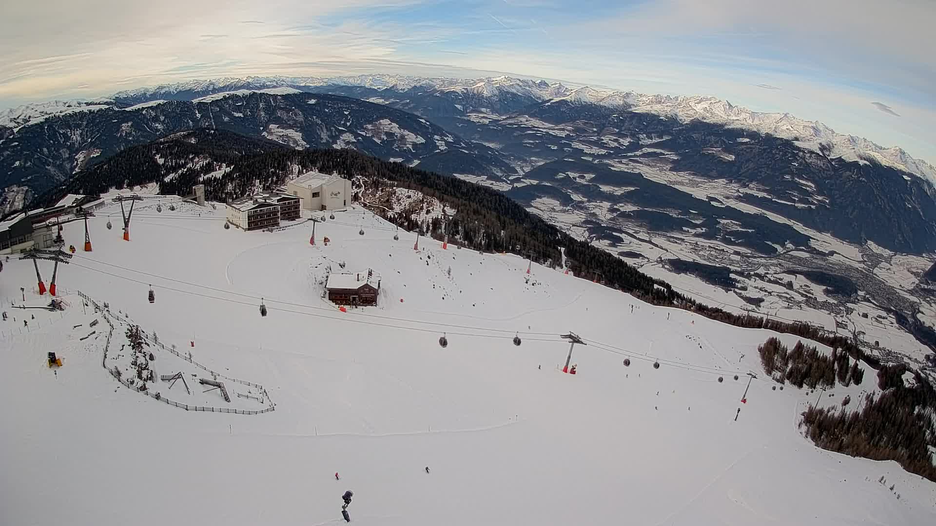 Kronplatz peak Ski resort | view to Bruneck