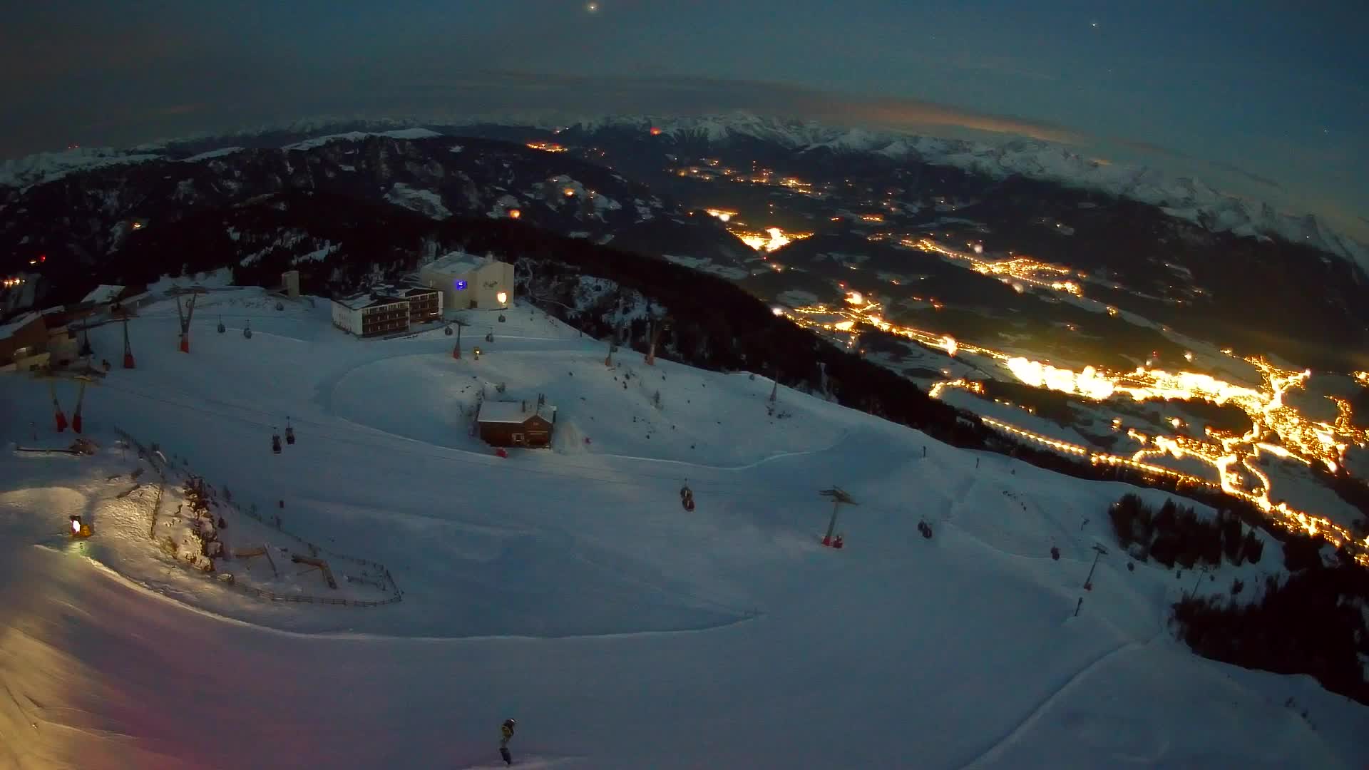 Kronplatz peak Ski resort | view to Bruneck