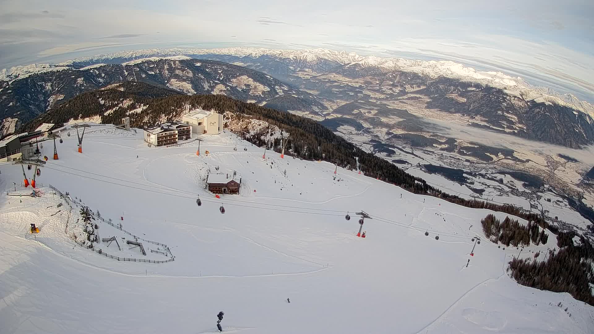 Smučišče Kronplatz – vrh | pogled na Bruneck