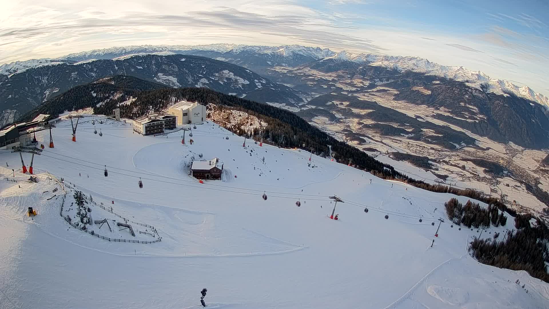 Kronplatz peak Ski resort | view to Bruneck
