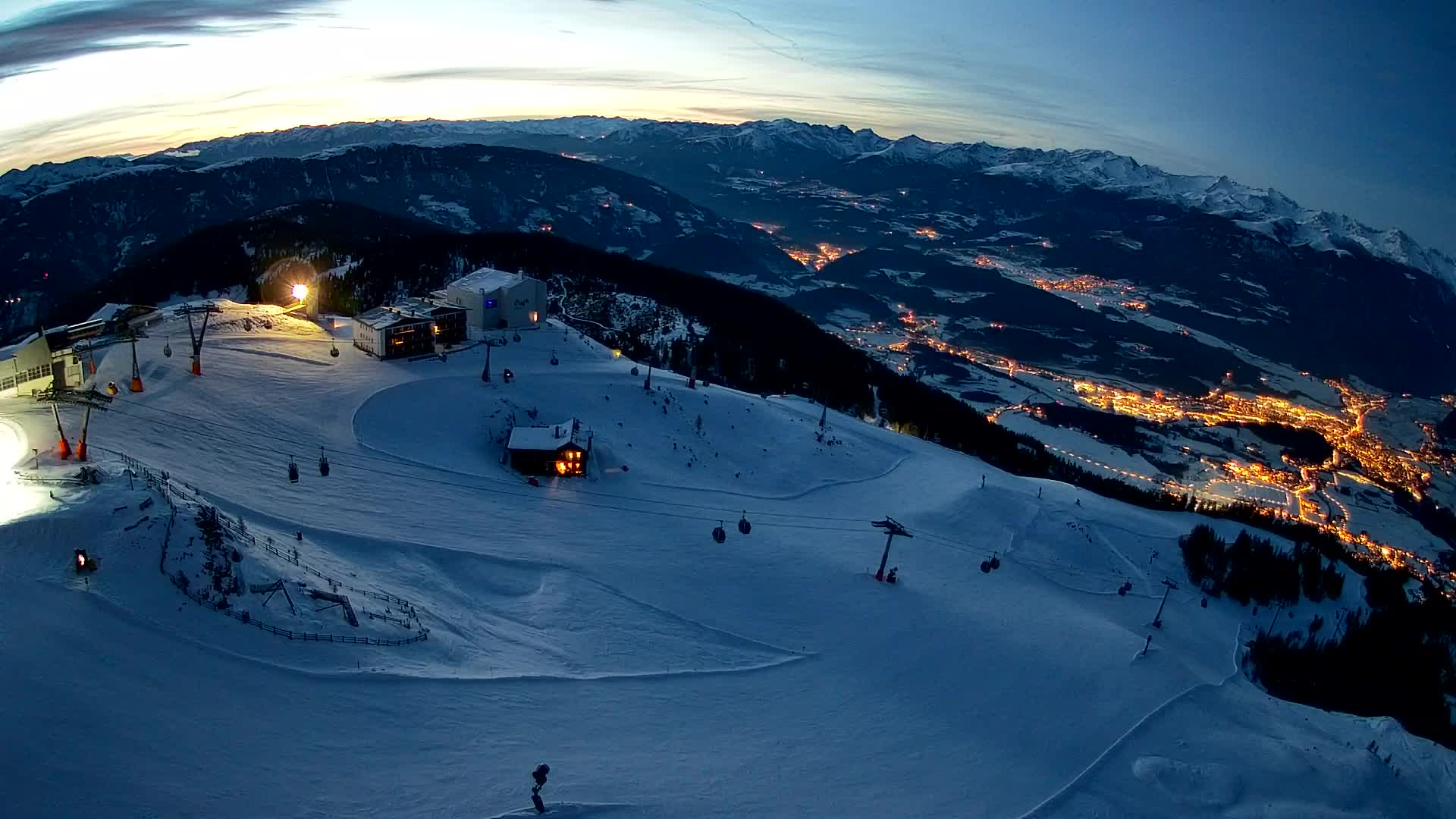 Kronplatz peak Ski resort | view to Bruneck