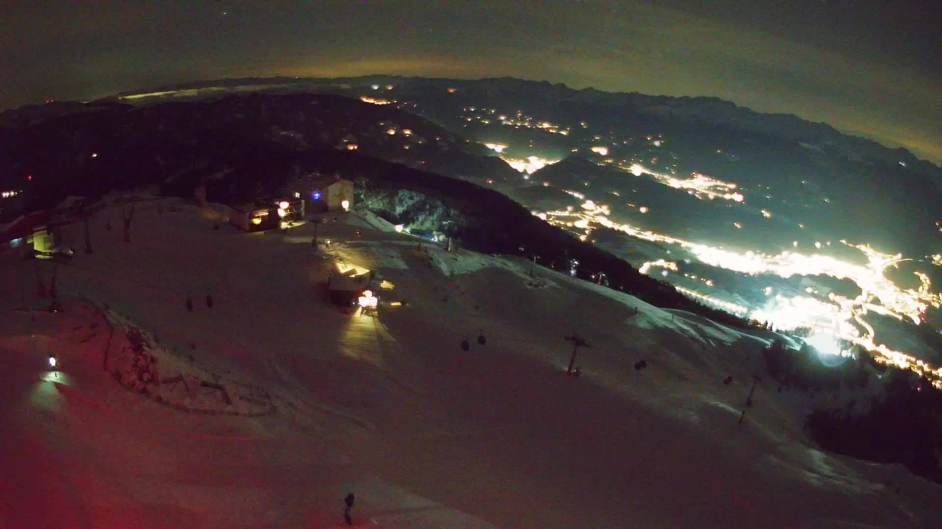 Station de ski Kronplatz sommet | vue sur Brunico