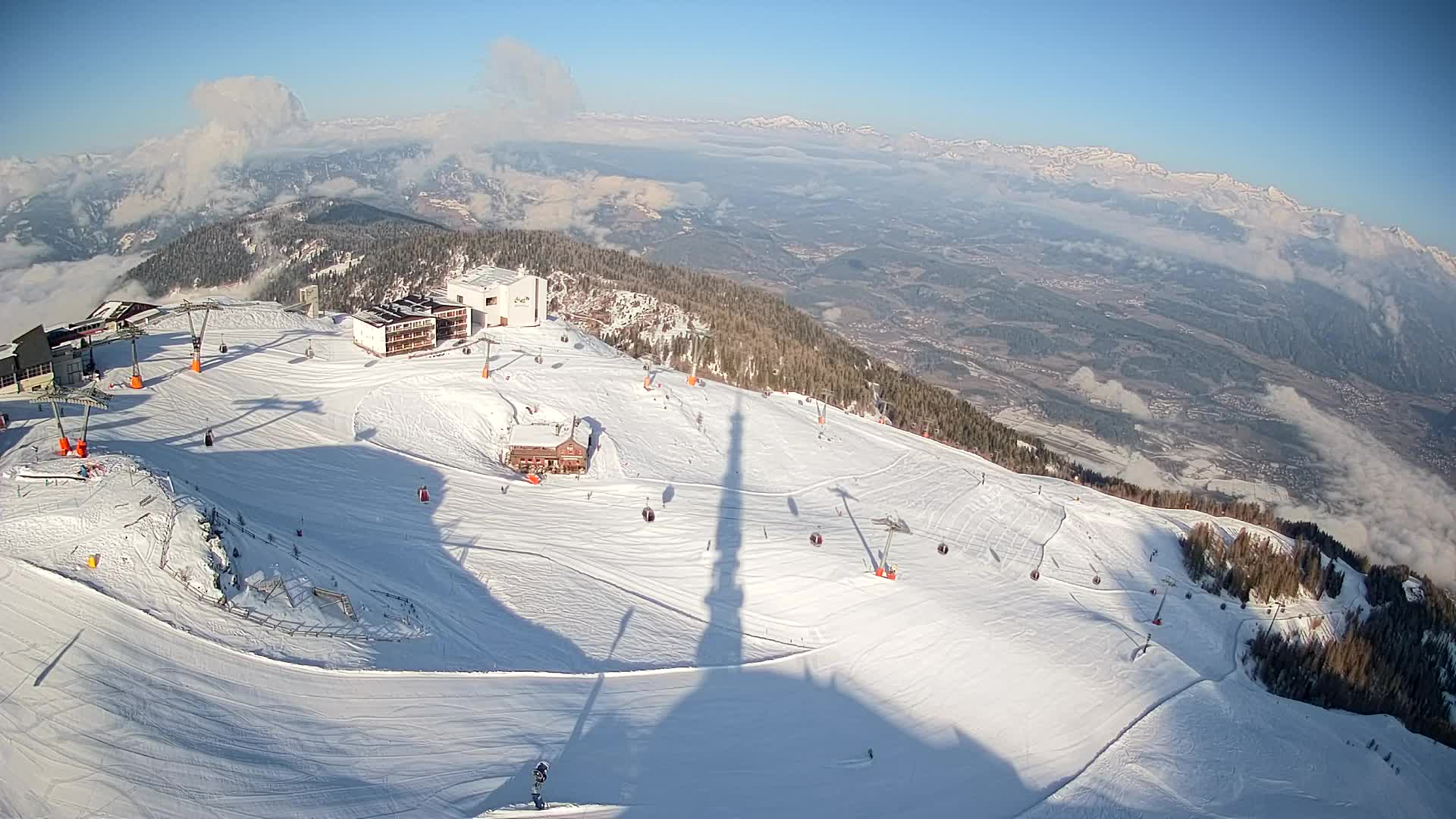 Smučišče Kronplatz – vrh | pogled na Bruneck